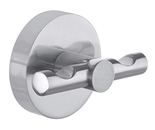 Gancio Waterproof Tesa Moon, Look Acciaio Inox, Autoadesivo, Tecnologia Di Montaggio Adesiva, 50Mm X 65Mm X 35Mm