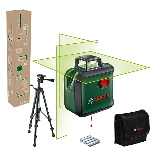 Bosch Livella Laser Multifunzione Advancedlevel 360 Con Treppiede Premium (3 Linee Laser Incl. 360° Per Allineamento Dell'Intera Stanza, In Scatola Di