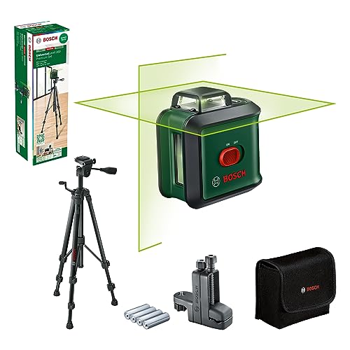 Bosch Livella Laser Multifunzione Universallevel 360 Con Treppiede Premium + Morsetto Universale Mm 3 (Linee Laser Verticali + Orizzontali Incl. 360°