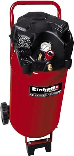 Einhell Tc-Ac 240/50/10 Of Compressore (220-240 V, 1500 W, Serbatoio Aria Verticale 50 L, Max 10 Bar, Portata Aria Max 173 L/Min., Cilindri 1, Autolub