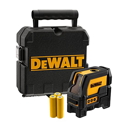 Dewalt Dw0822-Xj Livella Laser Piombo E Croce, 4.5 V, Giallo/Nero