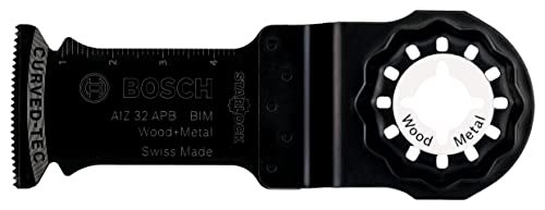 Bosch Accessories 1X Lama Bim Per Tagli Dal Pieno Starlock Aiz 32 Apb Wood And Metal, Legno, Metalli Ferrosi, Pannelli Rivestiti, Lamiere, Plastici, 5