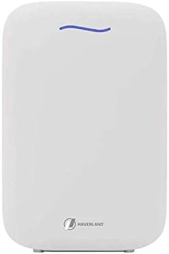 Haverland Airpure19 Purificatore D'Aria Ionizzatore, Fino A 80 M², 1 Prefiltro + 2 Filtri, True Hepa, Deodorante, Elimina Contaminanti E Allergeni, 5