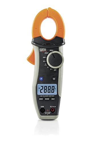 Ht-Instruments, Amperometro Digitale A Pinza 600A Ac Con Funzione Ma, Cat Iv 600V, Ht9012