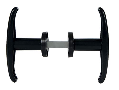Viro 8217.0600 Coppia Di Maniglie Per Porte Basculanti Di Spessore Fino A 15 Mm, Nero