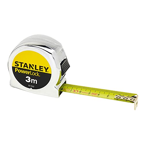 Stanley 0-33-522 Flessometro Powerlock Micropowerlock, 3 M X 19 Mm