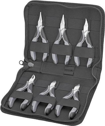 Knipex Astuccio Con Pinze Per Elettronica Con Utensili Per Impiego Su Componenti Elettronici 220 Mm 00 20 17