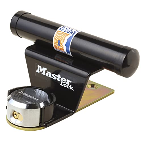 Master Lock 1488Eurdat Protezione Per Porta Da Garage Basculante Con Serratura A Chiave, Nero, 25.5 X 29.7 X 9.5 Cm