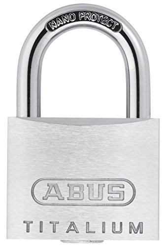 Abus 565748-80Ti/50_B Candado Titalium Arco Nano Protect Y Llave De 6 Pitones 50 Mm Blister