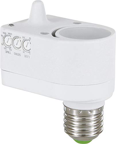 Adattatore E27, Rilevatore Di Movimento Hf, Sensore Crepuscolare, Adatto A Led
