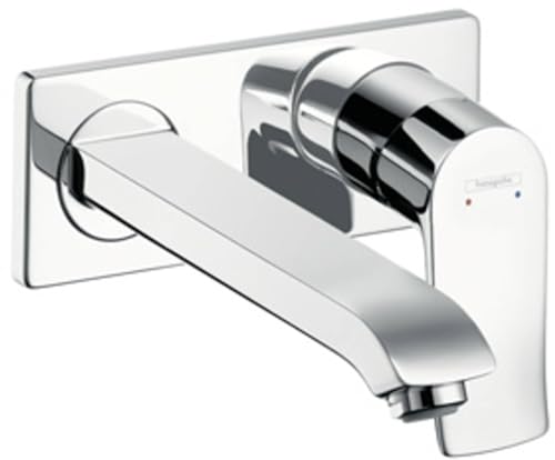 Hansgrohe Metris Miscelatore Monocomando Lavabo Ad Incasso A Parete Con Bocca Erogazione 22.5 Cm, Cromo, 31086000