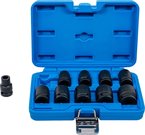 Juego De Llaves De Vaso De Impacto Hexagonal | Entrada 12,5 Mm (1/2") | 10-24 Mm | 10 Piezas