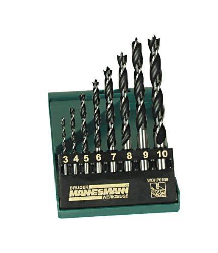 Mannesmann - M54308 - Coffret De Mèches À Bois Pro - 8 Pièces