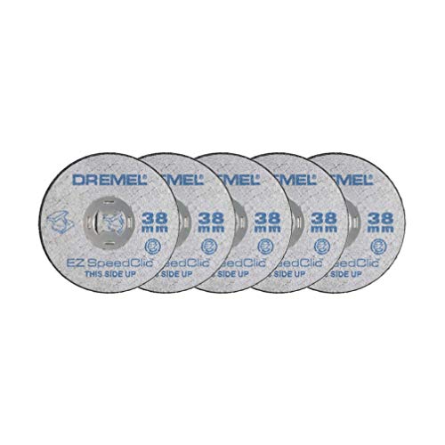 Dremel Ez Speedclic Sc456 Metal Cutting Wheel 5-Pack, 5 Dischi Da Taglio Con 38 Mm Di Diametro Per Utensili Rotativi