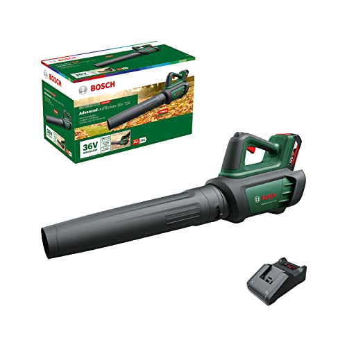 Bosch Home And Garden Soffiatore Advancedleafblower 36V-750 (1 Batteria Da 2,0 Ah, 36 Volt System, Leggero: 2.8 Kg, In Confezione Di Cartone)
