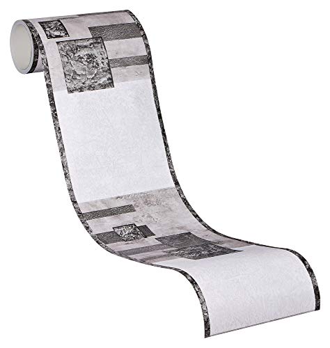 A.S. Creation 900623 - Bordo Autoadesivo, Colore: Nero/Grigio