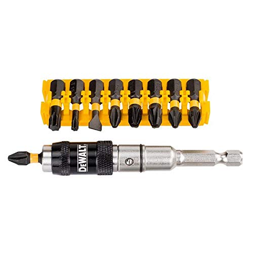 Dewalt Dt70518T-Qz, Set 10 Pezzi Inserti Impact Torsion E Porta Inserti Pivotale