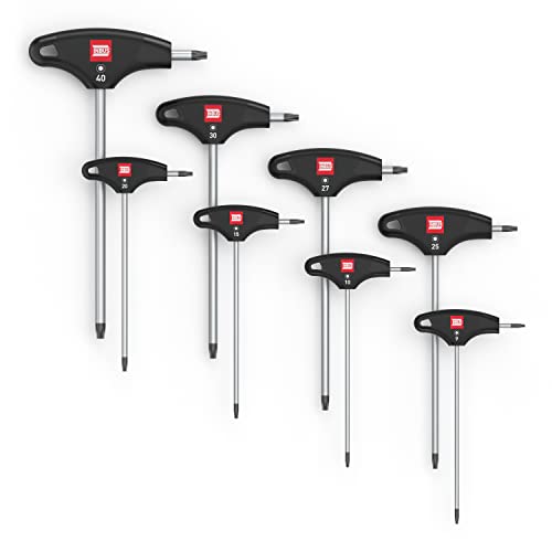 Torx® Set Di Cacciaviti Con Impugnatura A T 8Pz, Tx9–Tx40, Con Hybridtouch — Made In Germany (Inbus® 74124)