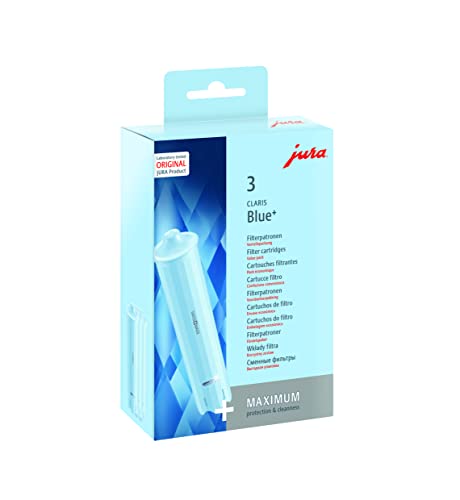 Jura Originale – Claris Blue+ Cartuccia Filtrante Con Il Plus Di Igiene – Certificazione Tüv – Confezione Da 3 – 24231