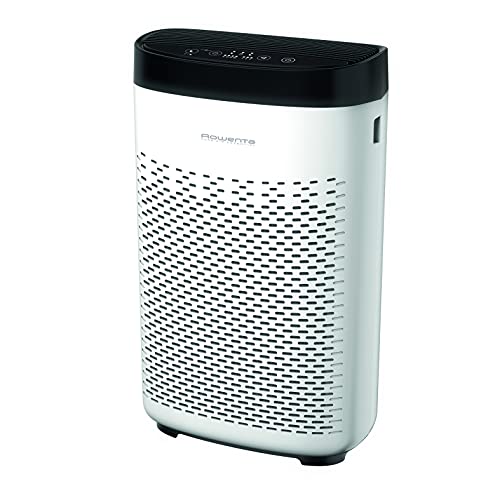 Rowenta Pu2530 Pure Air Essential, Purificatore D’Aria, Elimina Fino Al 99,9%, Purifica Una Stanza Di 10 M2 In Soli 7 Minuti, 3 Livelli Di Filtraggio,