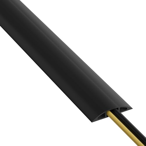 D-Line Cc-1/9M Canalina Pavimento, Canalina Cavi, Canalina Passacavi Calpestabile, Passacavo A Pavimento - Cavità Per Cavi = 17Mm (Larghezza) X 9Mm (A
