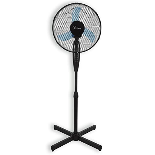 Ardes Penny 40P Ar5Am40P - Ventilatore A Piantana, Potente, Silenzioso, Oscillante Con Altezza E Inclinazione Regolabile Ventilatore A Stelo Ardes 3 V
