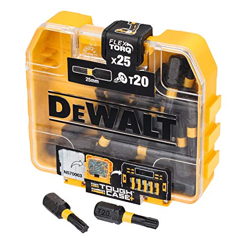 Dewalt – Set Inserti Per Avvitatore 25 X T20 Extreme Impact Da 25 Pezzi In Tic Tac Box, Dt70528 Qz