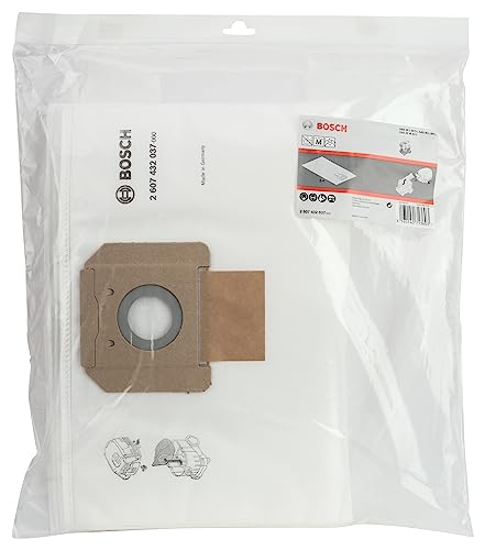 Bosch Accessories 5X Sacchetto Filtrante In Tessuto Non Tessuto, Di Ricambio Per Gas 35 L Afc/ Sfc+/M Afc , L'Aspirazione A Secco, Accessori Aspirator
