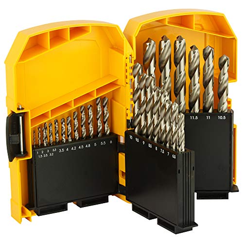 Dewalt Dt5929-Qz Dt5929-Qz-Tough Case Grande Con 29 Piezas Para Metal, Nero, Large