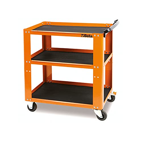 Beta C51 G Carrello Porta Attrezzi Professionale Su 3 Ripiani Antiscivolo - Grigio