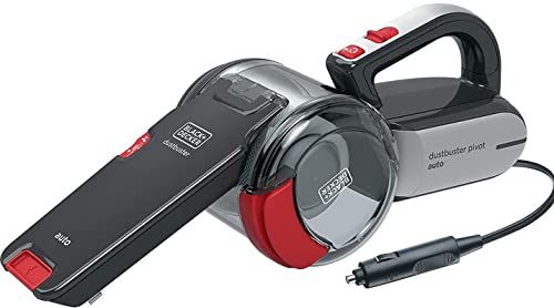 Black & Decker Pv1200Av-Xj, Aspirapolvere Per Auto, Grigio/Rosso