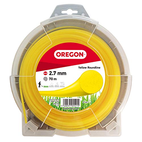 Oregon 69-382-Y Yellow Round Strimmer Line/Wire For Grass Trimmers And Brushcutters, 2.7 Mm X 70 M
