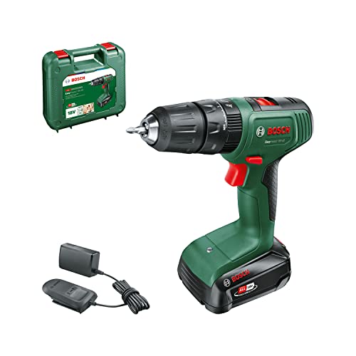 Bosch Home And Garden Trapano Con Percussione A Batteria Easyimpact 18V-40 (1 Da 2,0 Ah, Sistema 18 Volt, In Custodia Per Il Trasporto)