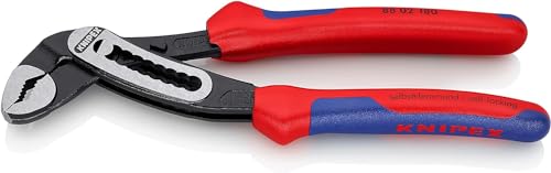 Knipex Alligator Pinza Regolabile Per Tubi E Dadi Bonderizzata Nera, Rivestiti In Materiale Bicomponente 180 Mm (Confezione Self-Service/Blister) 88 0