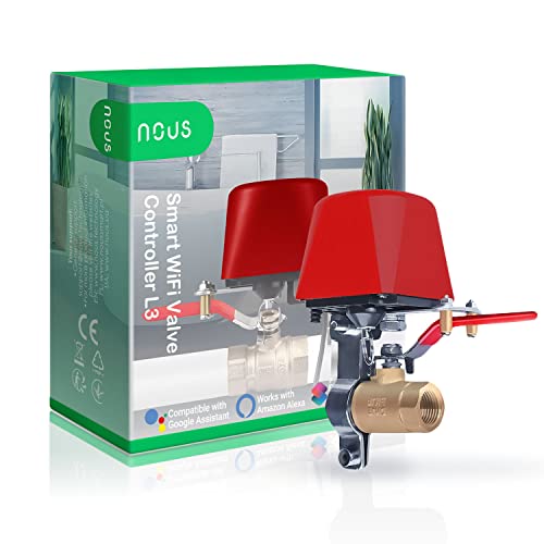 Nous L3 Valvola Dell'Acqua Wifi Elettrica, Compatibile Con Google Assistant, Amazon Alexa, Tuya Smart Life Timer Giardino Irrigazione Intelligente, Va