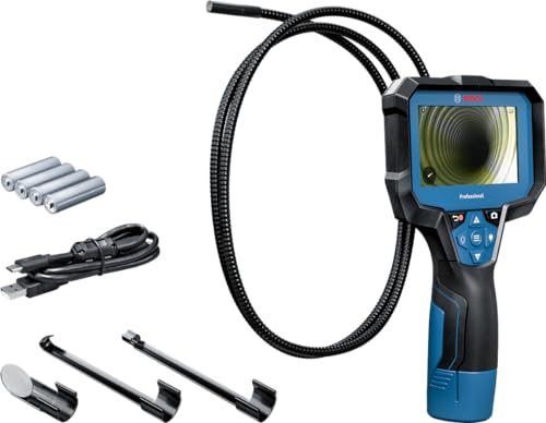 Bosch Professional Telecamera Da Ispezione Gic 12V-4-23 C (Lunghezza Cavo: 150 Cm, Funzione Di Orientamento 'Up Indication', Display Ad Alta Risoluzio