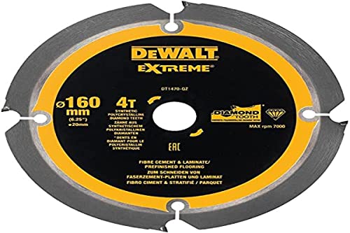 Dewalt Dt4640 Lame Circolari Per Fibrocemento - Lama Fibrocemento 160 X 20 Mm 4 Denti