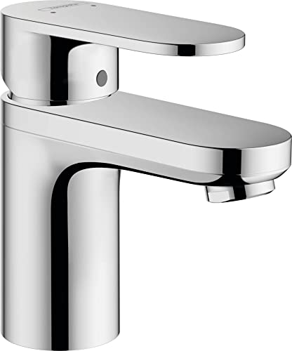 Hansgrohe Vernis Blend Miscelatore Monocomando Lavabo 70 Con Conduzione Dell'Acqua Isolata E Set Di Scarico Pop-Up, Cromo, 71570000