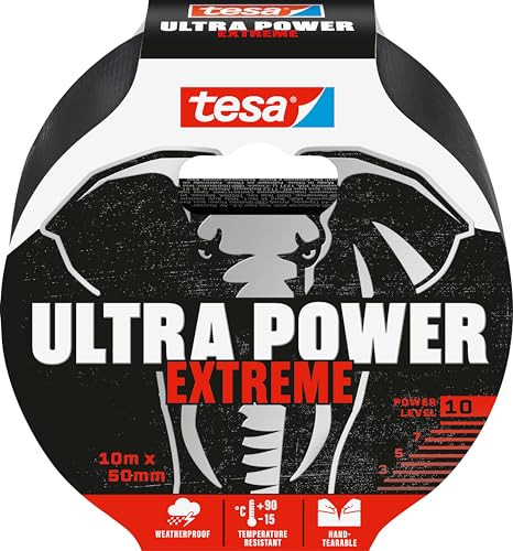 Tesa Nastro Per Riparazioni Ultra Power Extreme - Nastro Adesivo Con Tenuta Extra Forte Anche Su Superfici Ruvide - Resistente Alle Intemperie E Strap