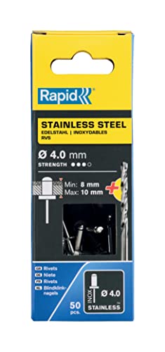 Rapid 5000395 Rivetti Acciaio Inox Ø4X14 Mm