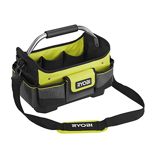 Ryobi - Cestino Porta Attrezzi 17L (25 X 32 X 20 Cm) Materiale Borsa: Poliestere 600 Denari - Materiale Tasche: Poliestere 1680 Denari - Base Rinforza