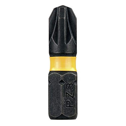 Dewalt Dt7388T-Qz Inserti Per Avvitatore A Impulsi Impact Torsion Extreme, Attacco 1/4", 25 Mm Pz3, Confezione Da 5 Pezzi, Nero