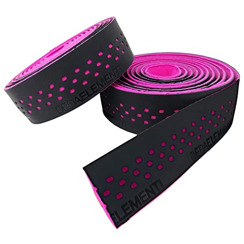 Juego Cinta Manillar Deda Presa Negro/Rosa Fucsia