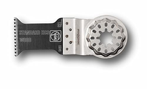 Fein E-Cut Standard Lama Da Taglio, Conf. 10 Pz., Larghezza 65 Mm, Lunghezza 50 Mm, Attacco Starlock Plus, Lama Con Dentatura Stretta, Ideale Per Legn