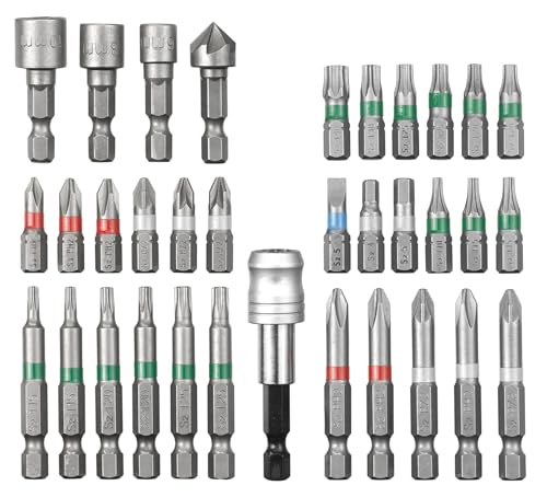 Kwb By Einhell Set Di 34 Punte Per Trapano A Percussione S-Box (Set Di 34 Pezzi, Adatto Per Tutti I Trapani Con Attacco Esagonale Da 1/4", Con Scatola
