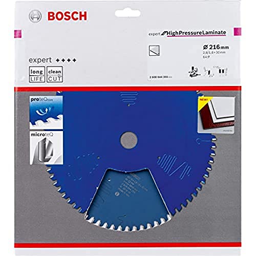 Bosch Professional Lama Per Sega Circolare High-Pressure Laminate (Per Laminato Ad Alta Pressione, 216 X 30 X 2.8 Mm, Accessorio Per Sega Circolare)