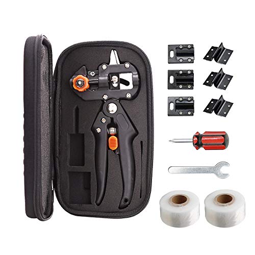 Mopei Kit Di Potatura Per Forbici Da Innesto Da Giardino 2 In 1, Perfetto Per Innestare Alberi Da Frutta, Taglio A U, Taglio A V E Taglio A Ω, Acciaio