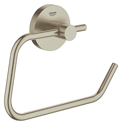 Grohe 40689En1 Porta Rotolo, Brushed Nickel, Large