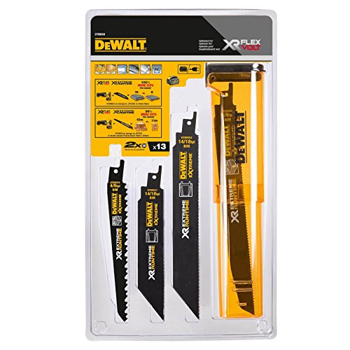 Dewalt, Dt99551, Qz, Juego De 8 Hojas De Sierra Sable Bi, Metal Xr Extreme Runtime