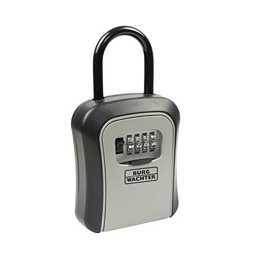 Burg-Wächter Cassaforte Per Chiavi Con Arco Rimovibile, Key Safe 50 Sb, Zinco Pressofuso, Nero/Grigio